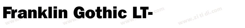 Franklin Gothic LT字体转换
